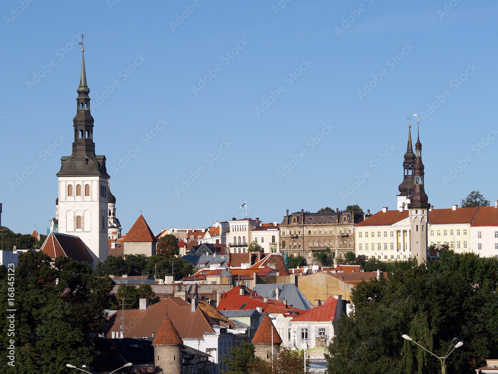 Cityscape of Tallinn, capital of Estonia, Baltic Republic