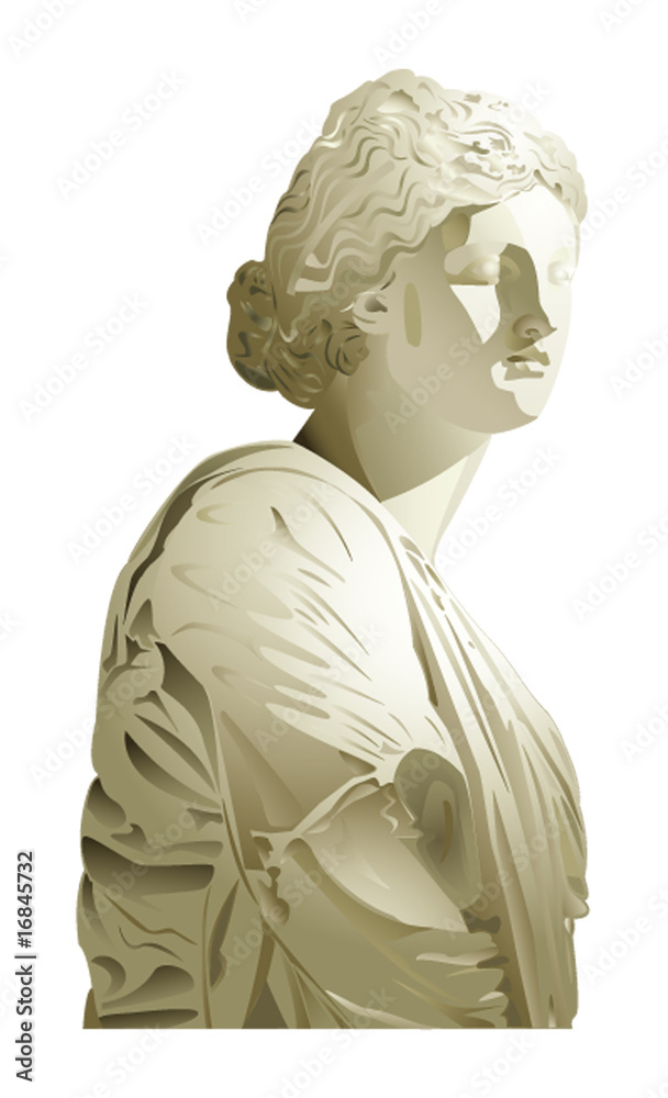An antique girl statue An antique girl statue