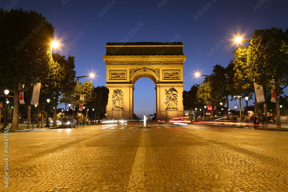 Naklejka premium Arc de Triomphe, Paris