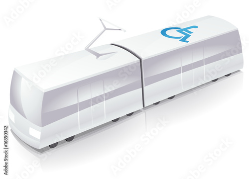 Tramway et accessibilité aux handicapés (reflet)