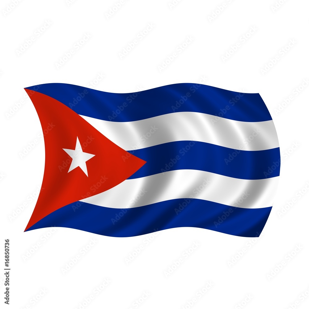 Naklejka premium Flagge Kuba