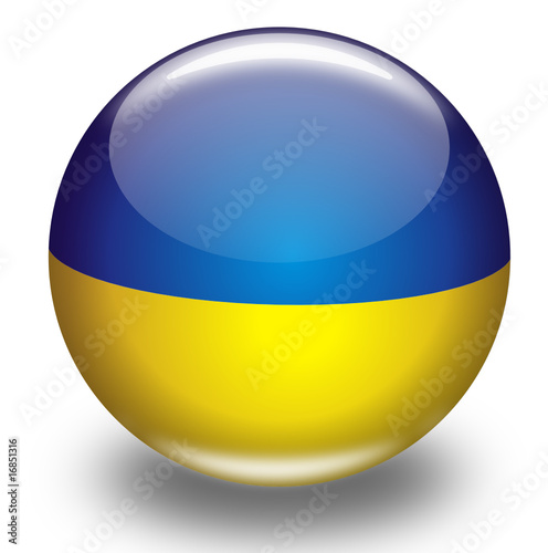 Kugel Ukraine Fahne