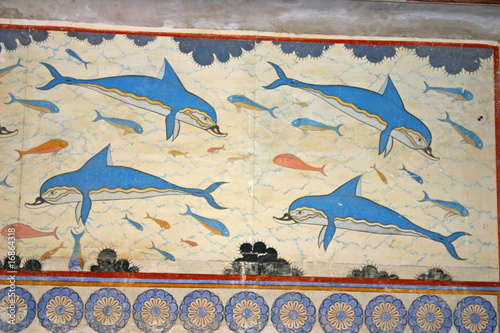 Obraz na płótnie Dauphins Knossos w salonie