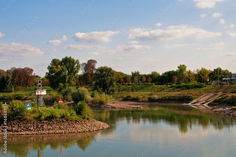Fototapeta premium mulberry island in Mannheim