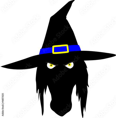 witch head illustration photo