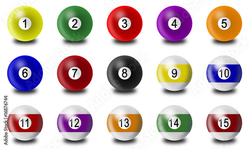 Fotografia Billiard balls