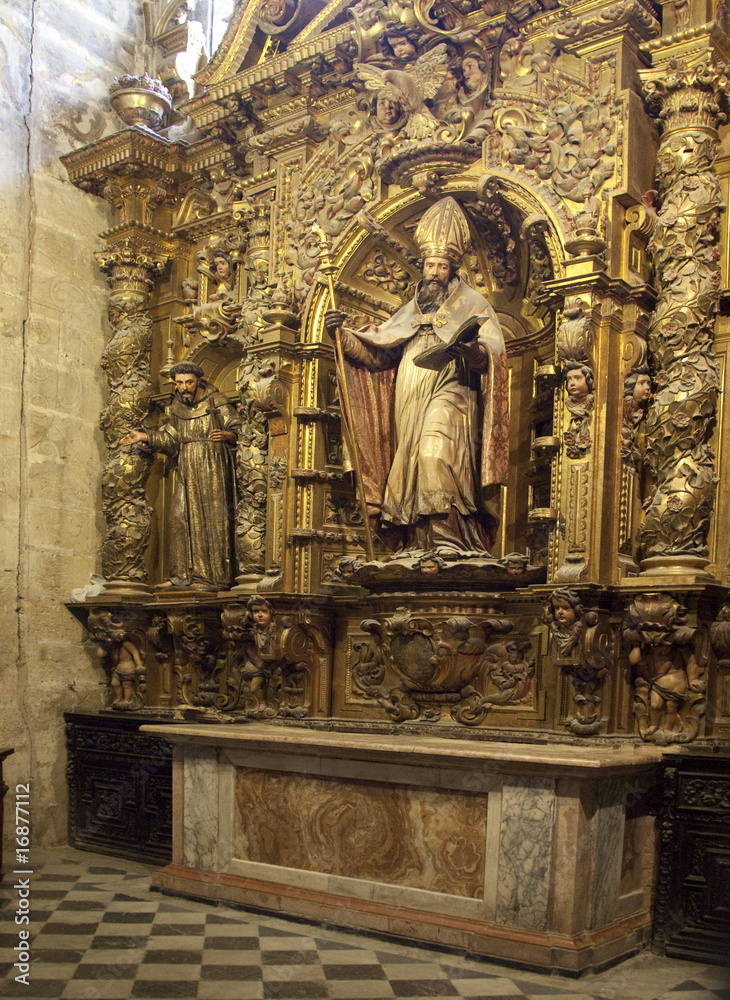 Wood carving by Peter Dancart in the Giralda cathedral.