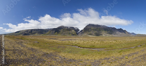 Iceland Panoramic Mountain Landscape