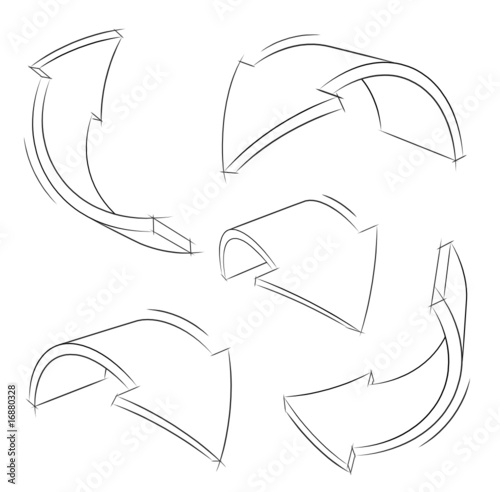 Flèches contours