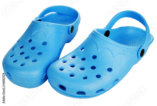 blue beach sandals