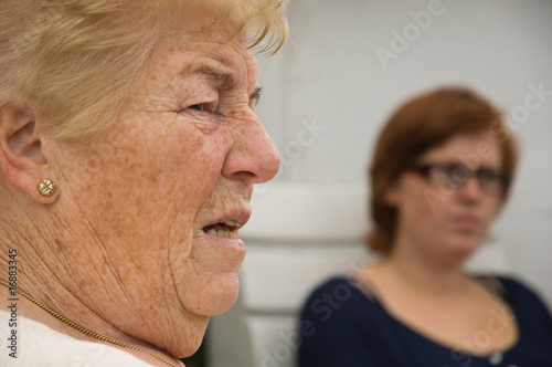Senior womand and granddaughter