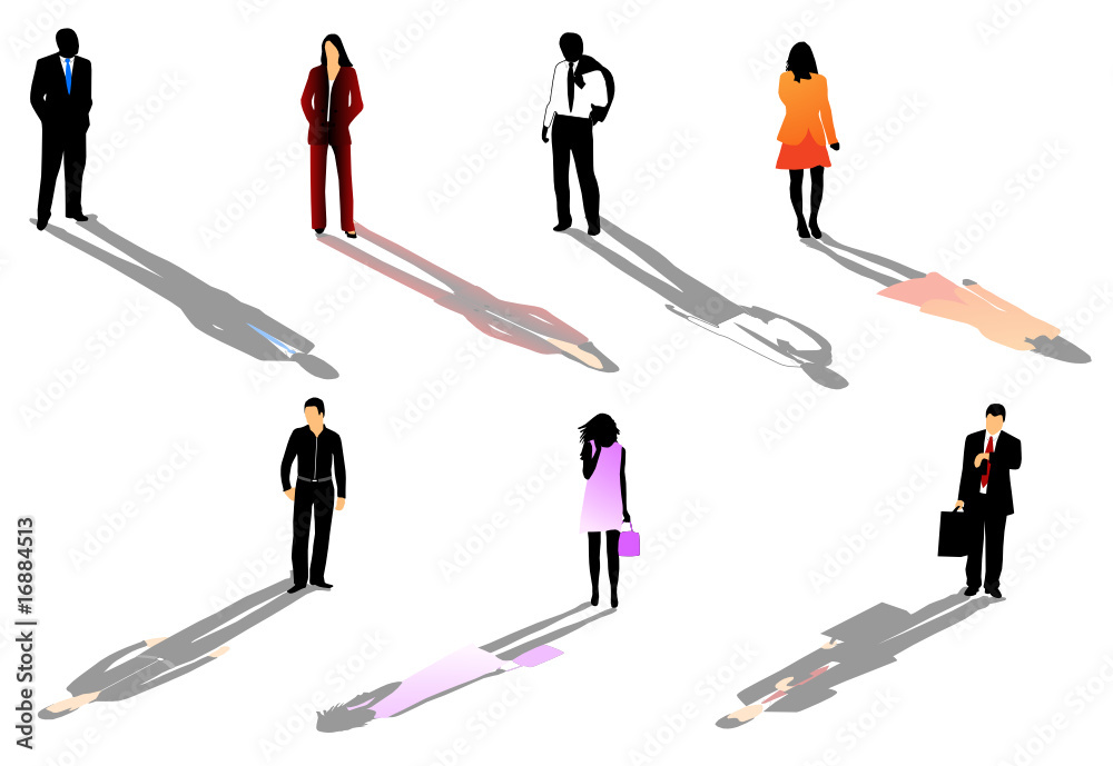 Illustration of business people Illustration of business people