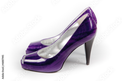 violet female shoes