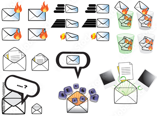 email icons