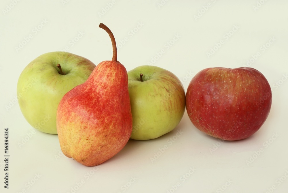 apples and red pear apples and red pear