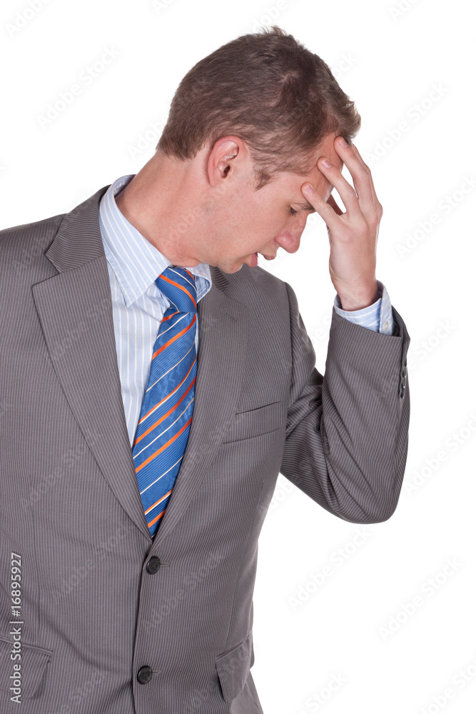 businessman headache businessman headache