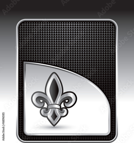 Fleur de lis black checkered backdrop