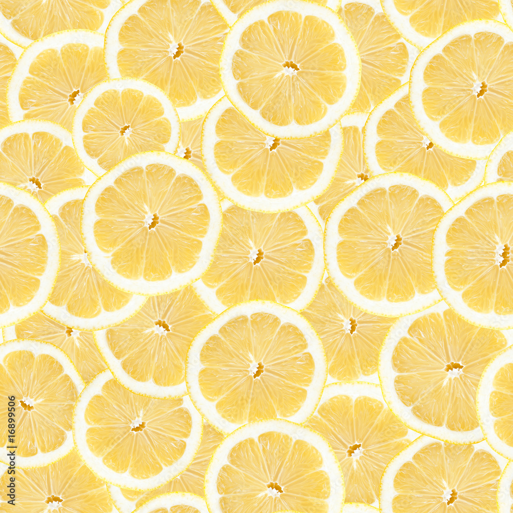 Seamless Lemon Slice Pattner Seamless Lemon Slice Pattner
