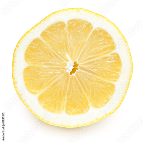 Lemon Slice with Clipping Path