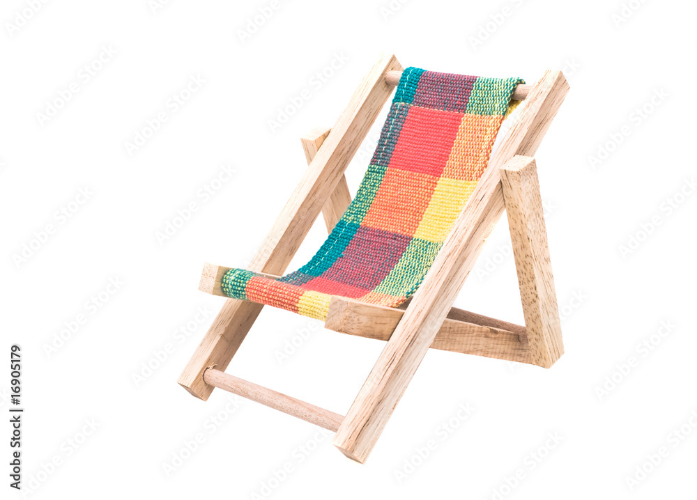 beach chairs on a white background