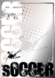 soccer silver poster background 3