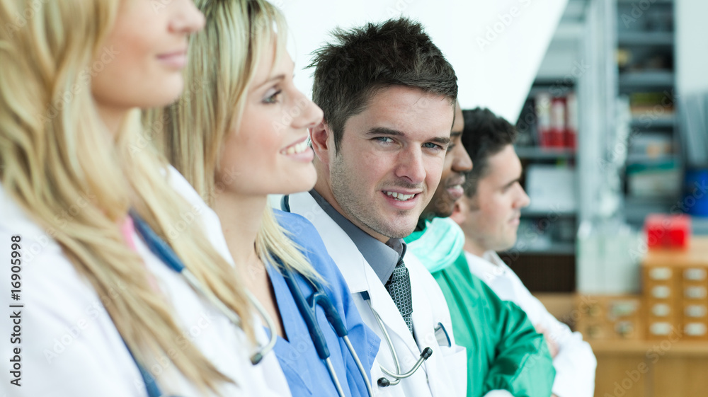 Group of doctors with folded arms Group of doctors with folded arms