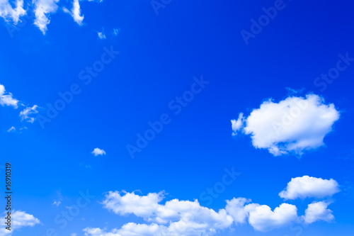 Day blue cloudly sky