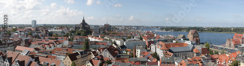 Rostock Stadt Panorama