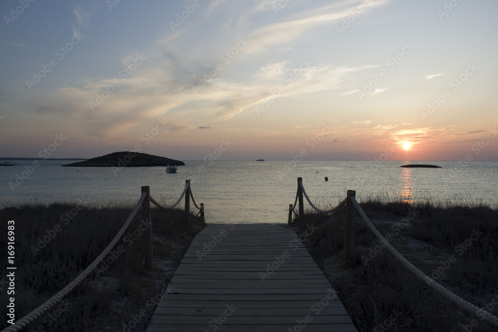 Fototapeta premium sunset formentera