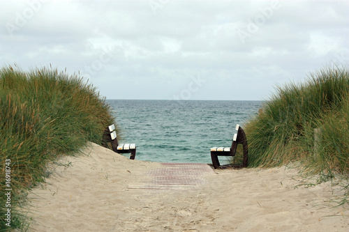 Ostsee Düne Bank Aussicht