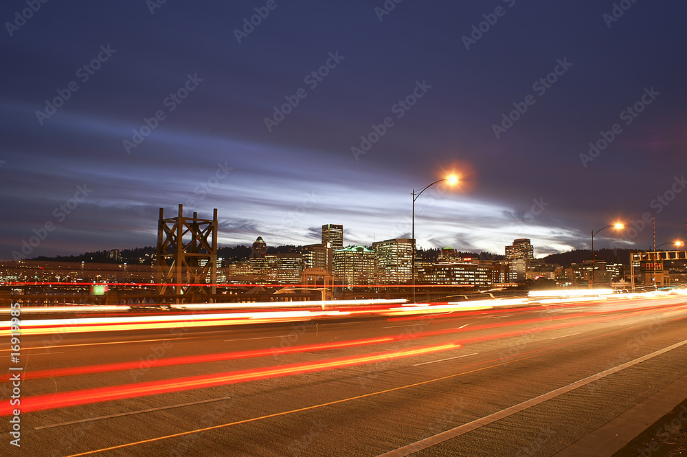 Portland, Oregon from the Burnside Bridge