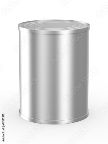 Can on white background. Isolated 3D image