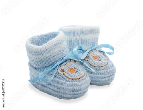 Bootees for the baby, isolated.