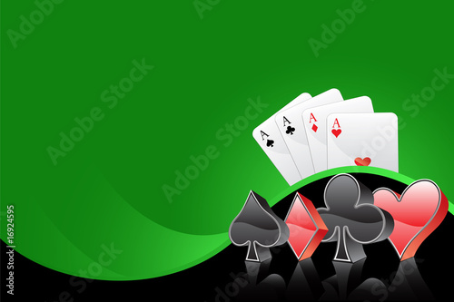 four vector playing kards elements design