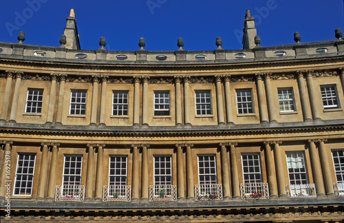 Georgian Town houses in the Circus, Bath, England