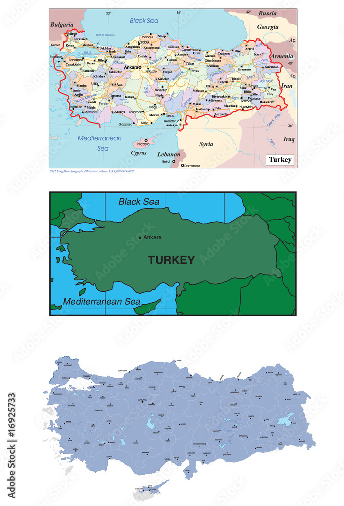 turkey map