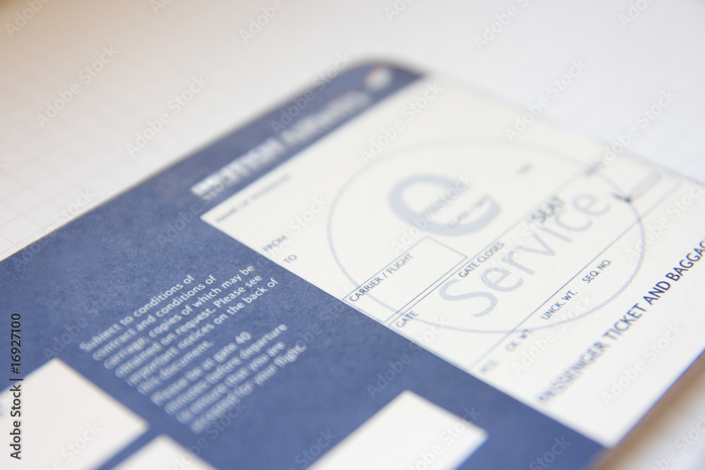 Boarding pass. Boarding pass.