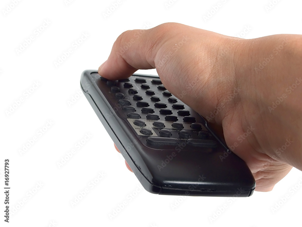 Using the remote control over white Using the remote control over white