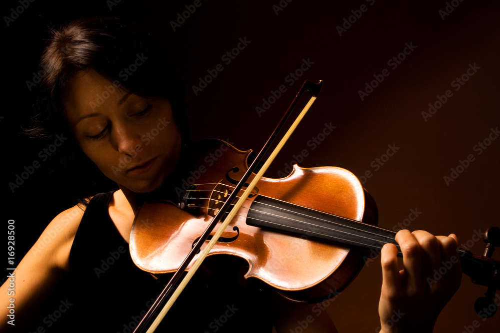 Musician playing violin