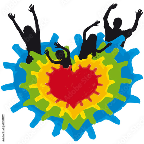 famiglia di cuori