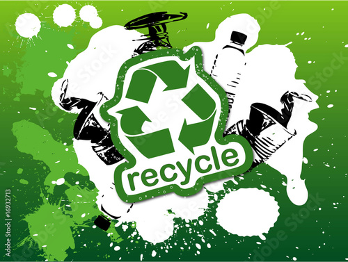 Recycle grunge background