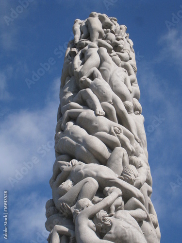 Canvas Print statue du parc vigeland