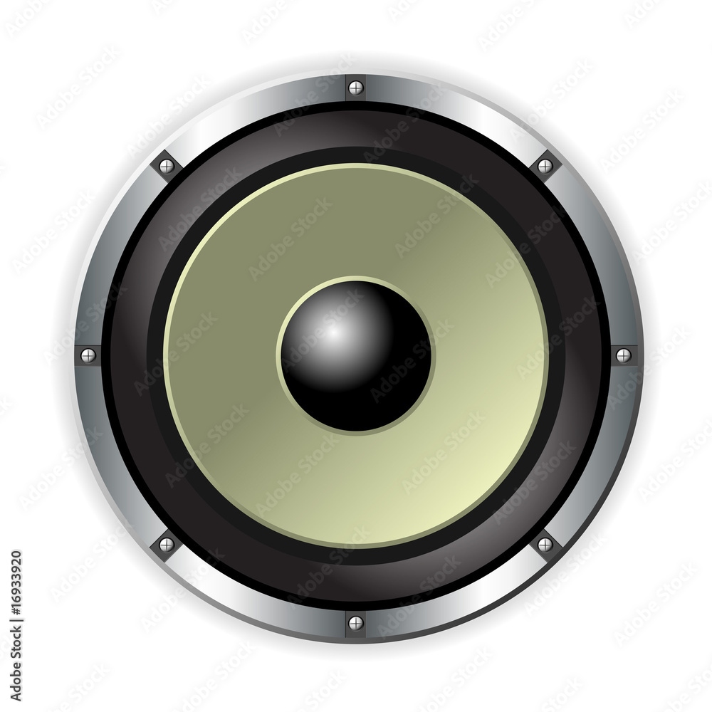 Speaker over white Speaker over white