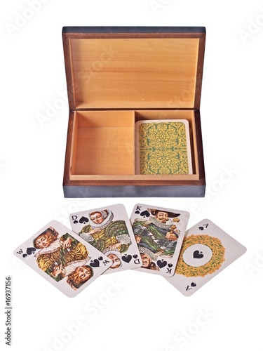 Playing Cards, studio isolated photo