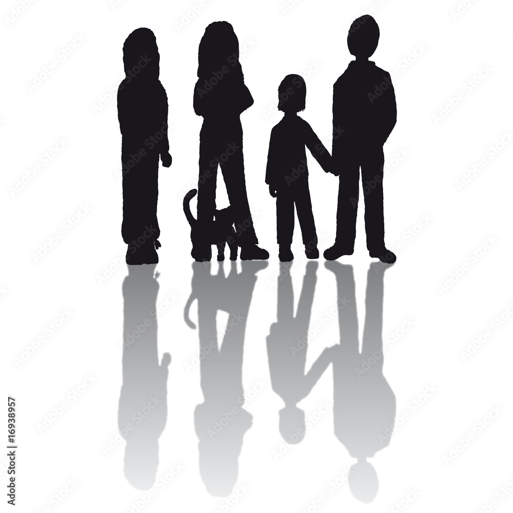 famiglia, disegno Stock Vector | Adobe Stock