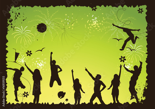 Funny party, holiday, vector illustration for your design