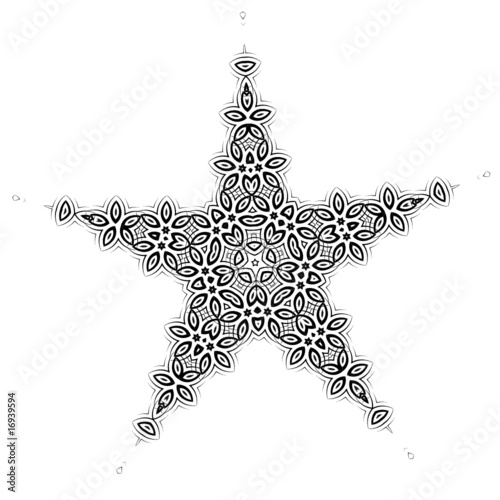Star shape decoration for your design