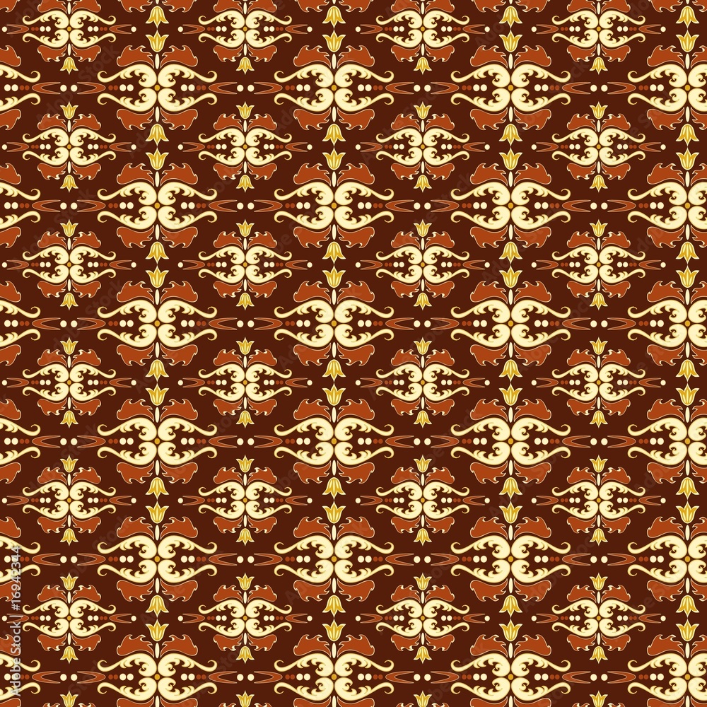 Seamless gold ornament pattern Seamless gold ornament pattern