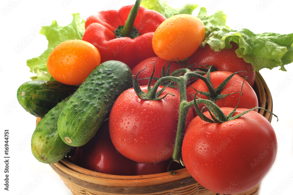 vegetables in the basket vegetables in the basket
