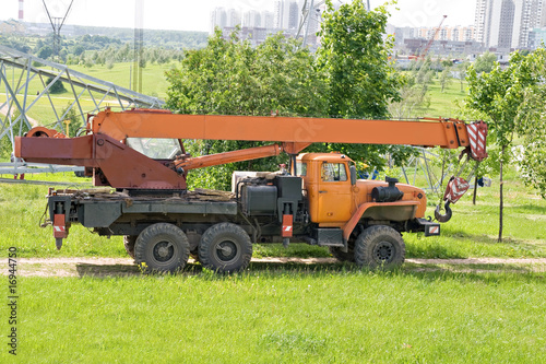 Crane truck photo